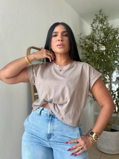 Mocha Beige Oversized Top (SOLD OUT GRACIAS)