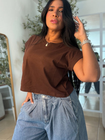 Choco Brown (Marron) Oversized Top