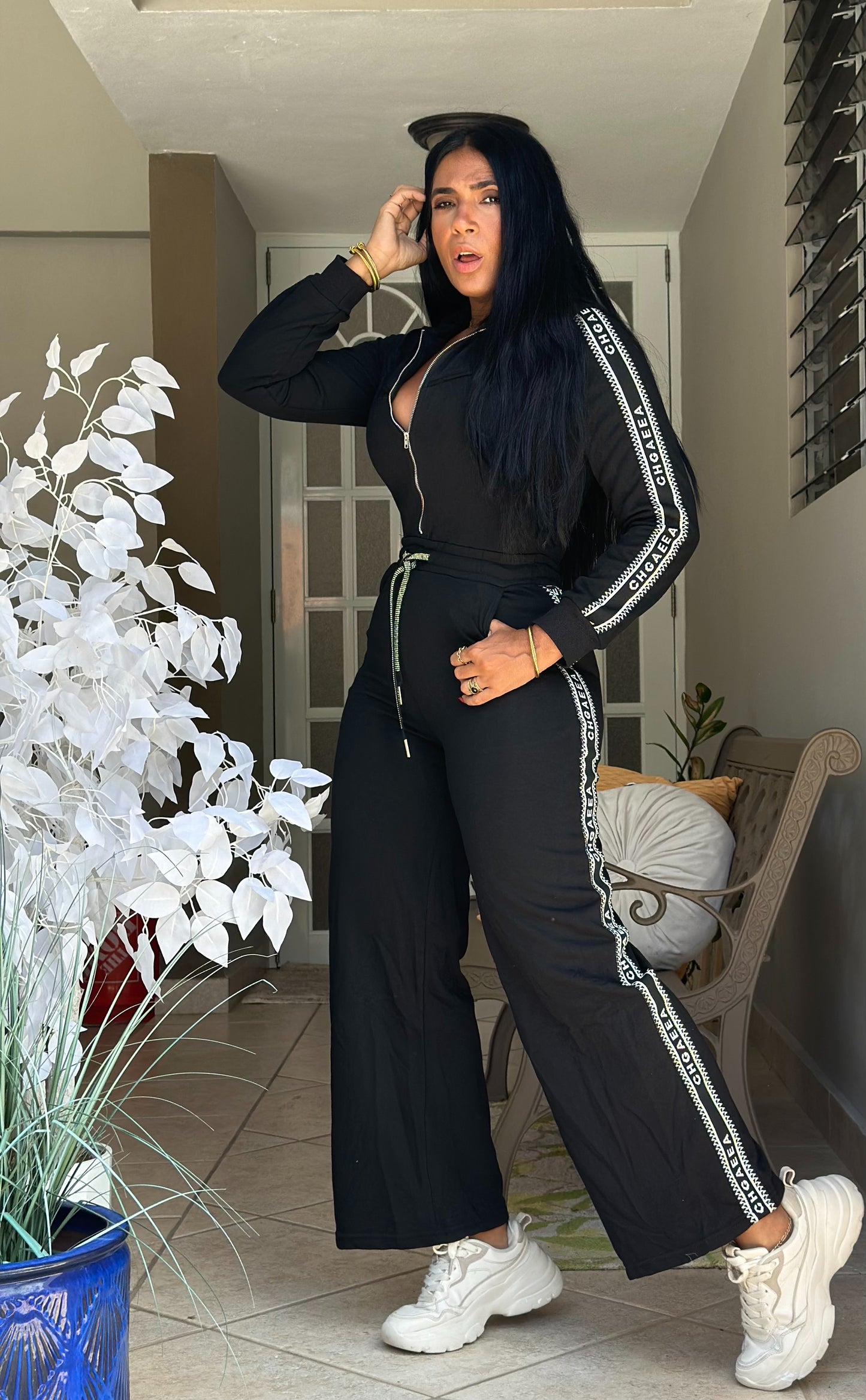 Elir Inspiración Spandex Blacky JUMPSUIT (tiene bolsillos)