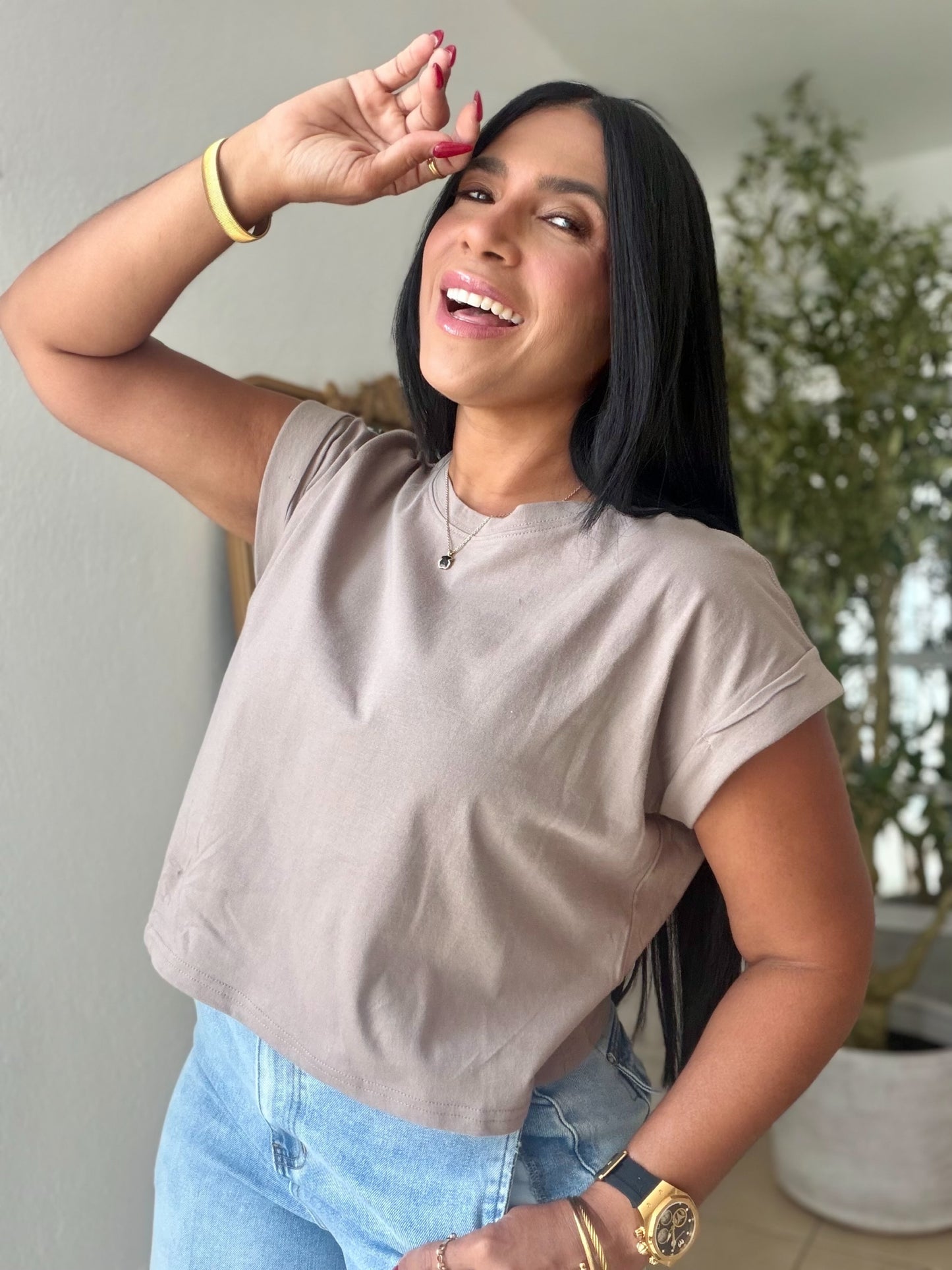 Mocha Beige Oversized Top (SOLD OUT GRACIAS)