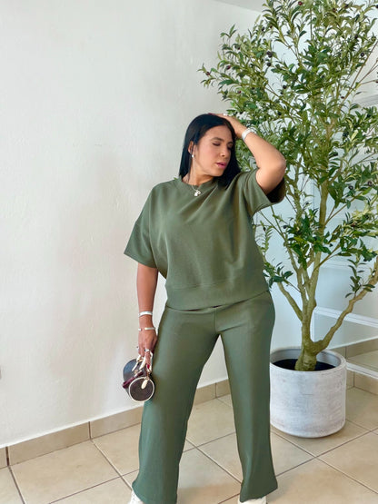 Olive GreenSet Spandex Para todo el año (color verde olivo bello) SOLD OUT