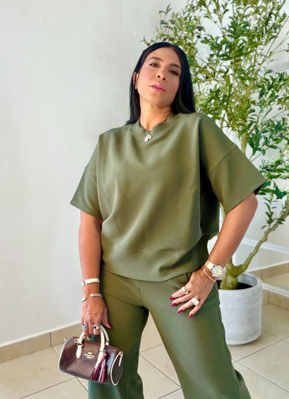 Olive GreenSet Spandex Para todo el año (color verde olivo bello) SOLD OUT
