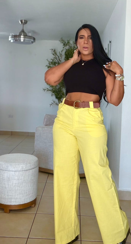 Omg! Yellow Pants (spandex total e incluye correa)