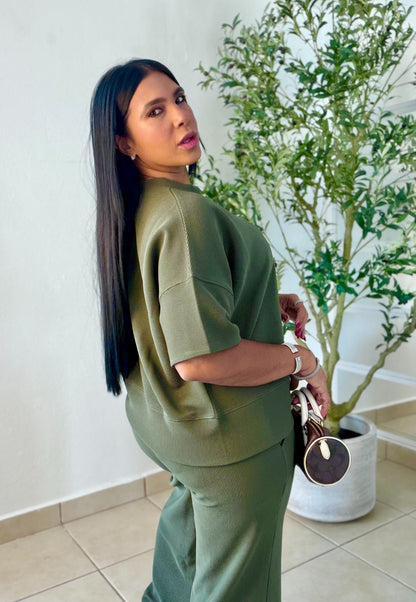 Olive GreenSet Spandex Para todo el año (color verde olivo bello) SOLD OUT