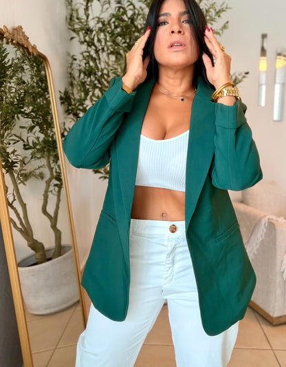 Asha Oversized Luxe Hunter Green Lavander Blazer VERDE (SOLD OUT)