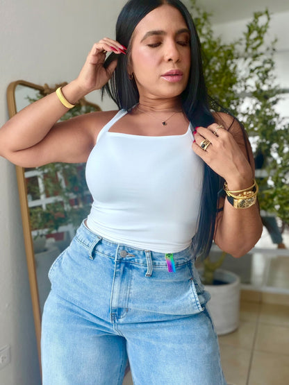 White (Blanco) Luxe Spandex Tank Basic (SOLD OUT)