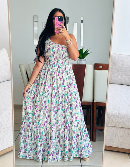 Sun Vibes Mega Spandex Maxi Dress ( CORRE GRANDE)