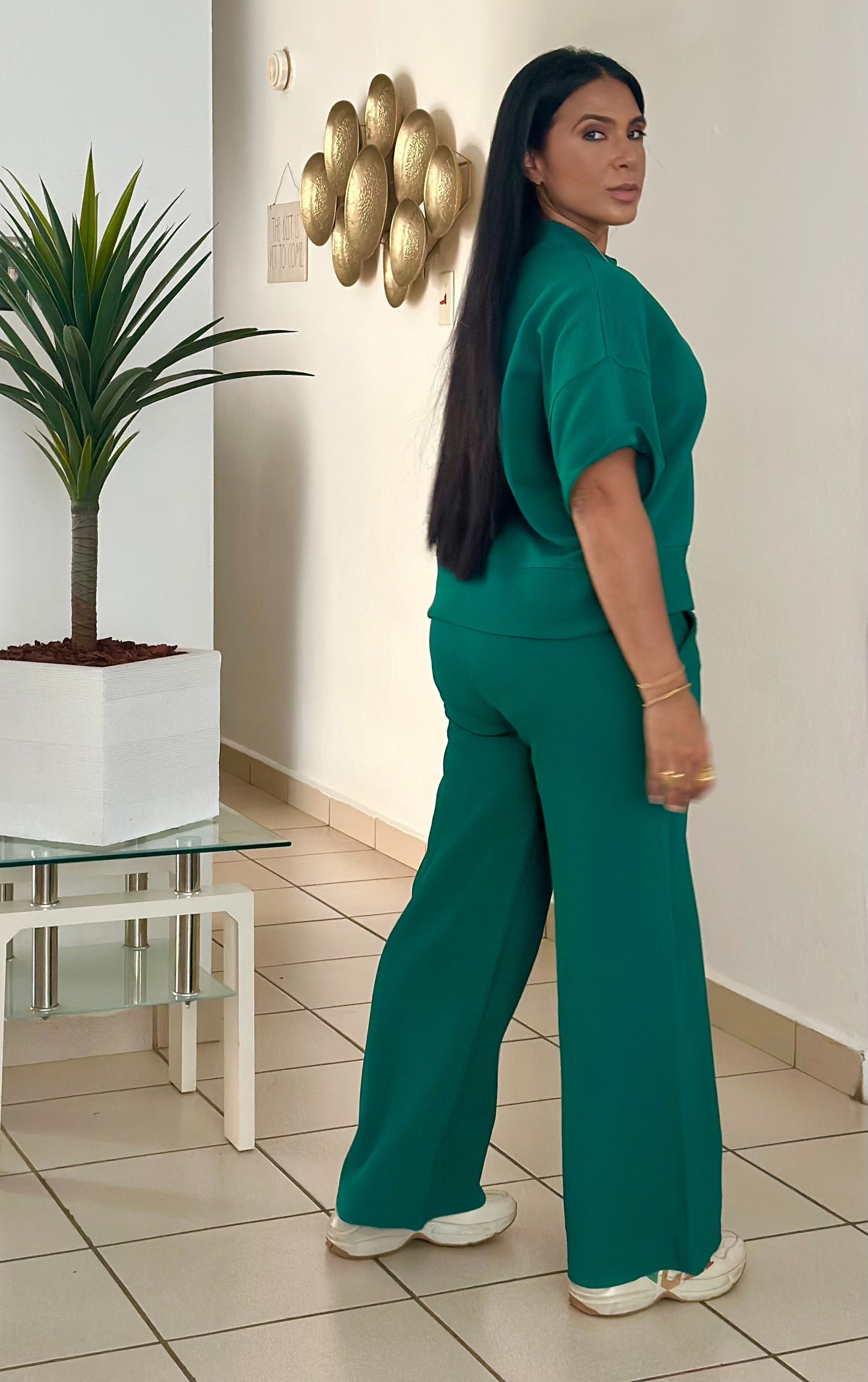 Los Cabos Hunter Green Spandex Set (tiene bolsillos)