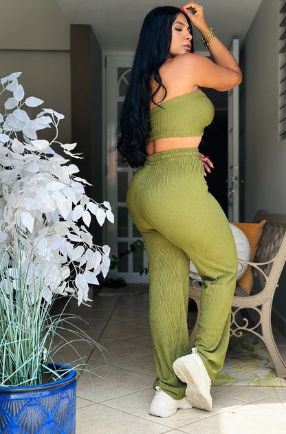 Bávaro Green Spandex Set