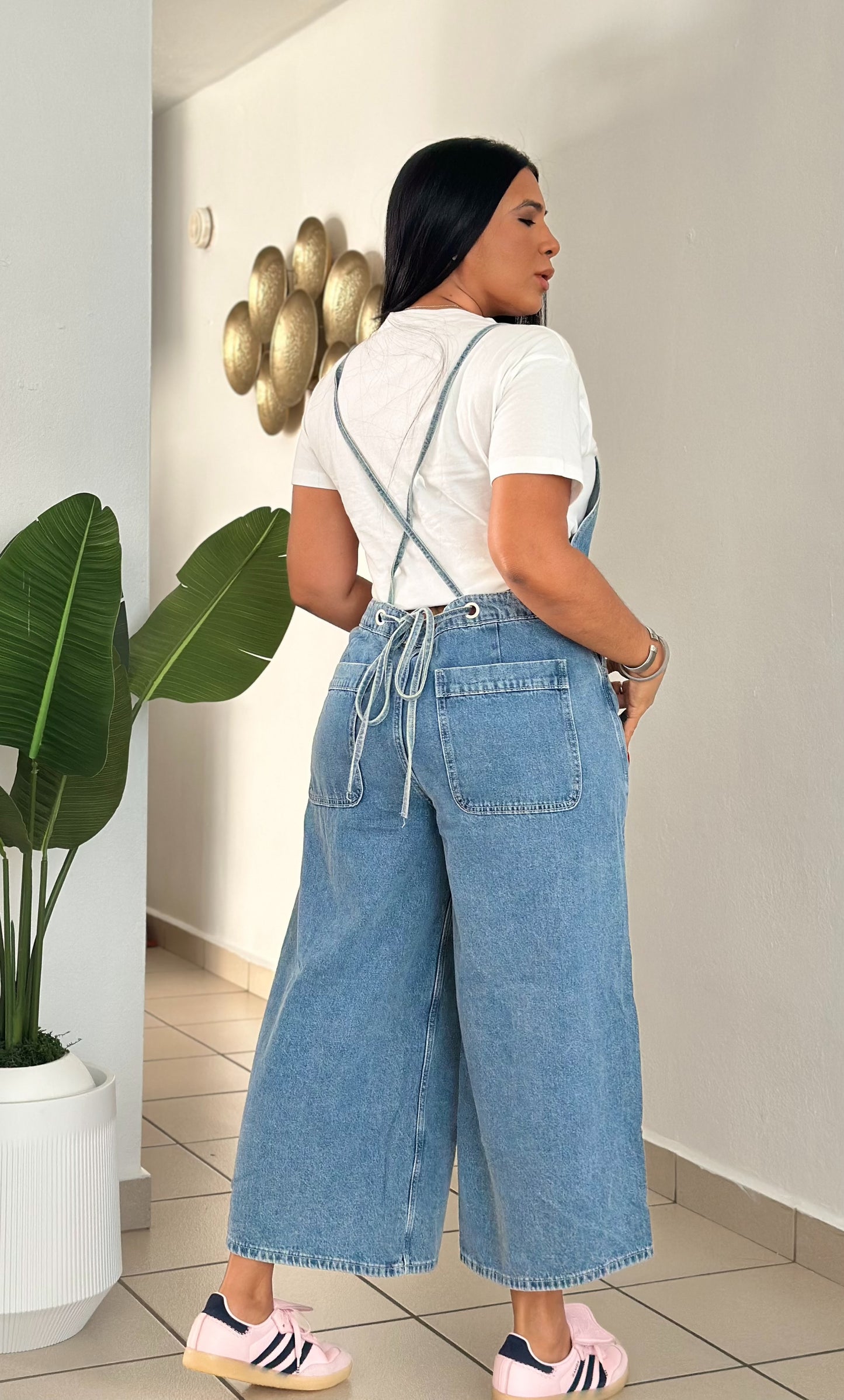 Baggy Midi Denim Blue Overall (ajustable y mega cómodo) PRE ORDEN TERCERA LLEGA VIERNES 23 de Enero