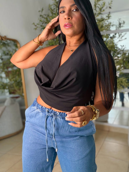 Black Sexy Top Spandex y Ajustable (puesto small)