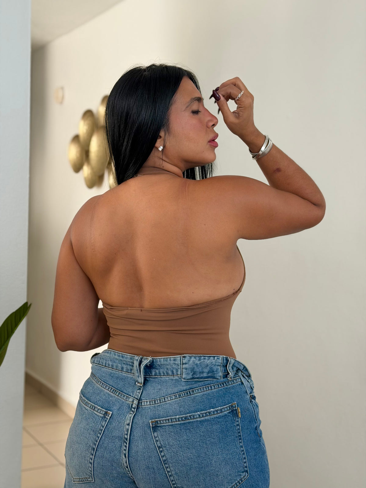 Dynamic Choco Brown Luxe Bodysuit Spandex Premium