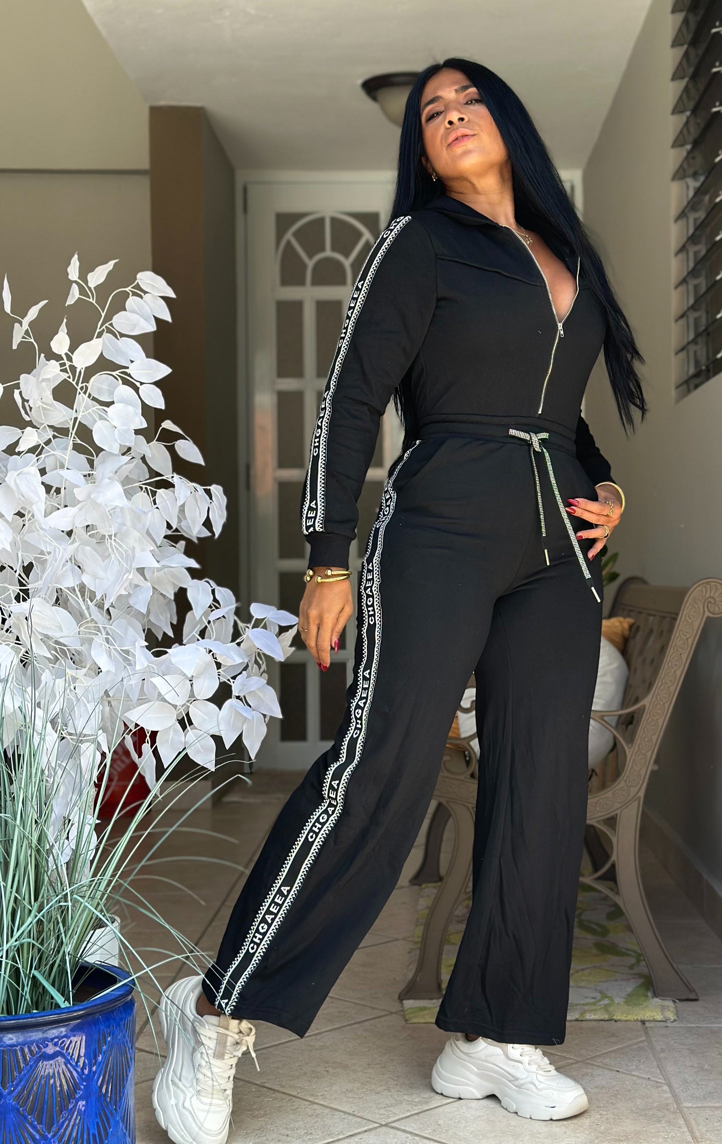 Elir Inspiración Spandex Blacky JUMPSUIT (tiene bolsillos)