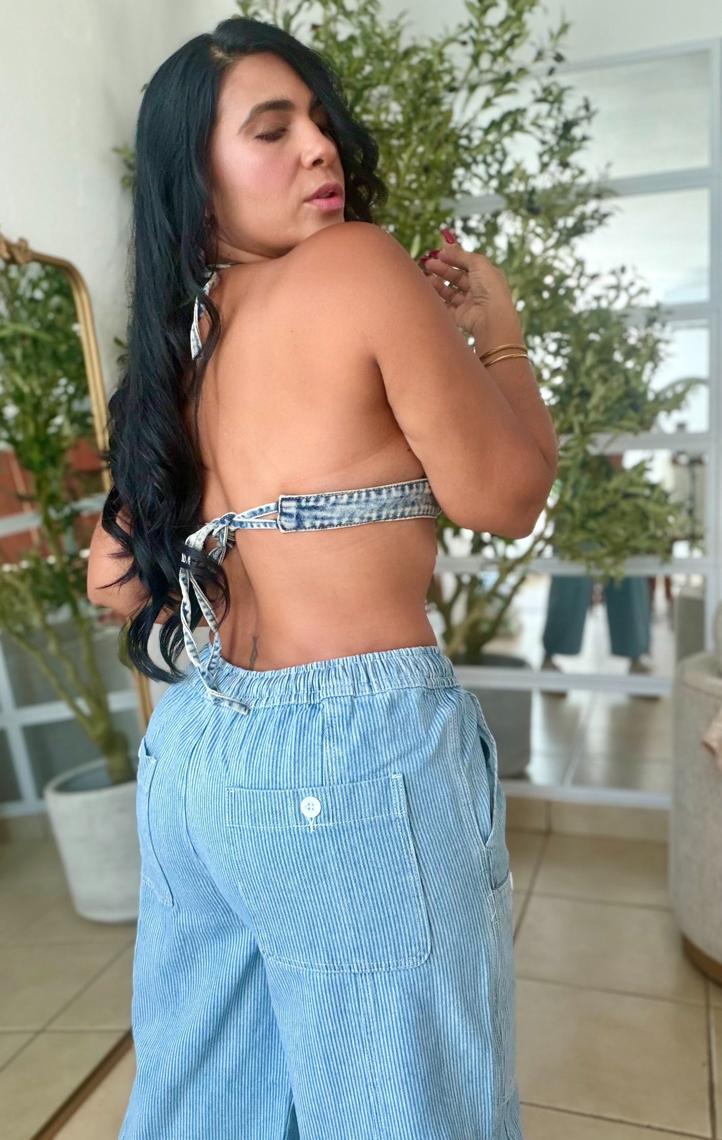 Baggy Spandex Denim Blue Luxe Jeans (que ajuatas a tu gusto) una belleza!! Mega Premium