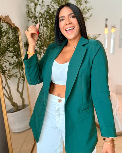 Asha Oversized Luxe Hunter Green Lavander Blazer VERDE (SOLD OUT)