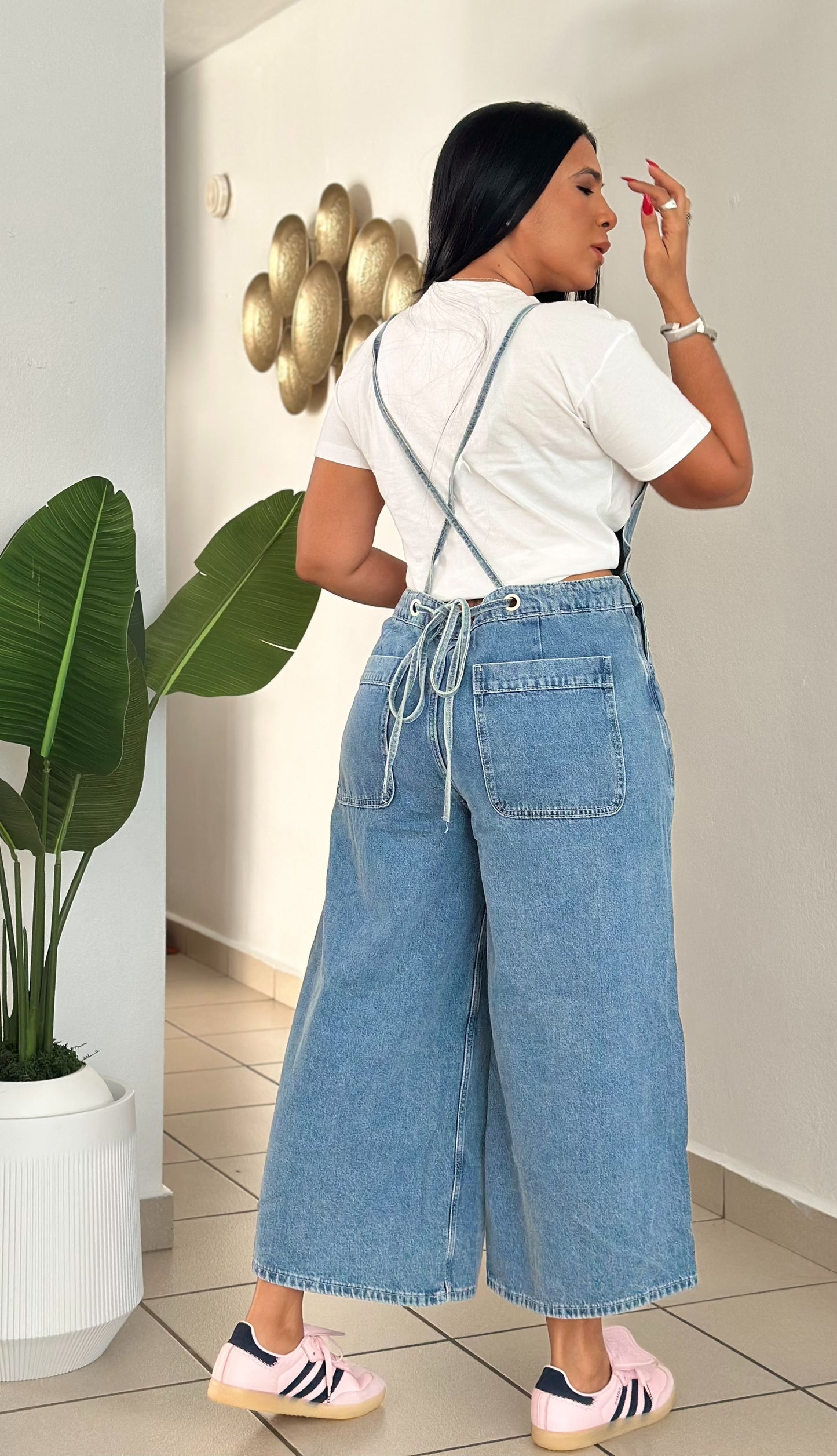 Baggy Midi Denim Blue Overall (ajustable y mega cómodo) PRE ORDEN TERCERA LLEGA VIERNES 23 de Enero