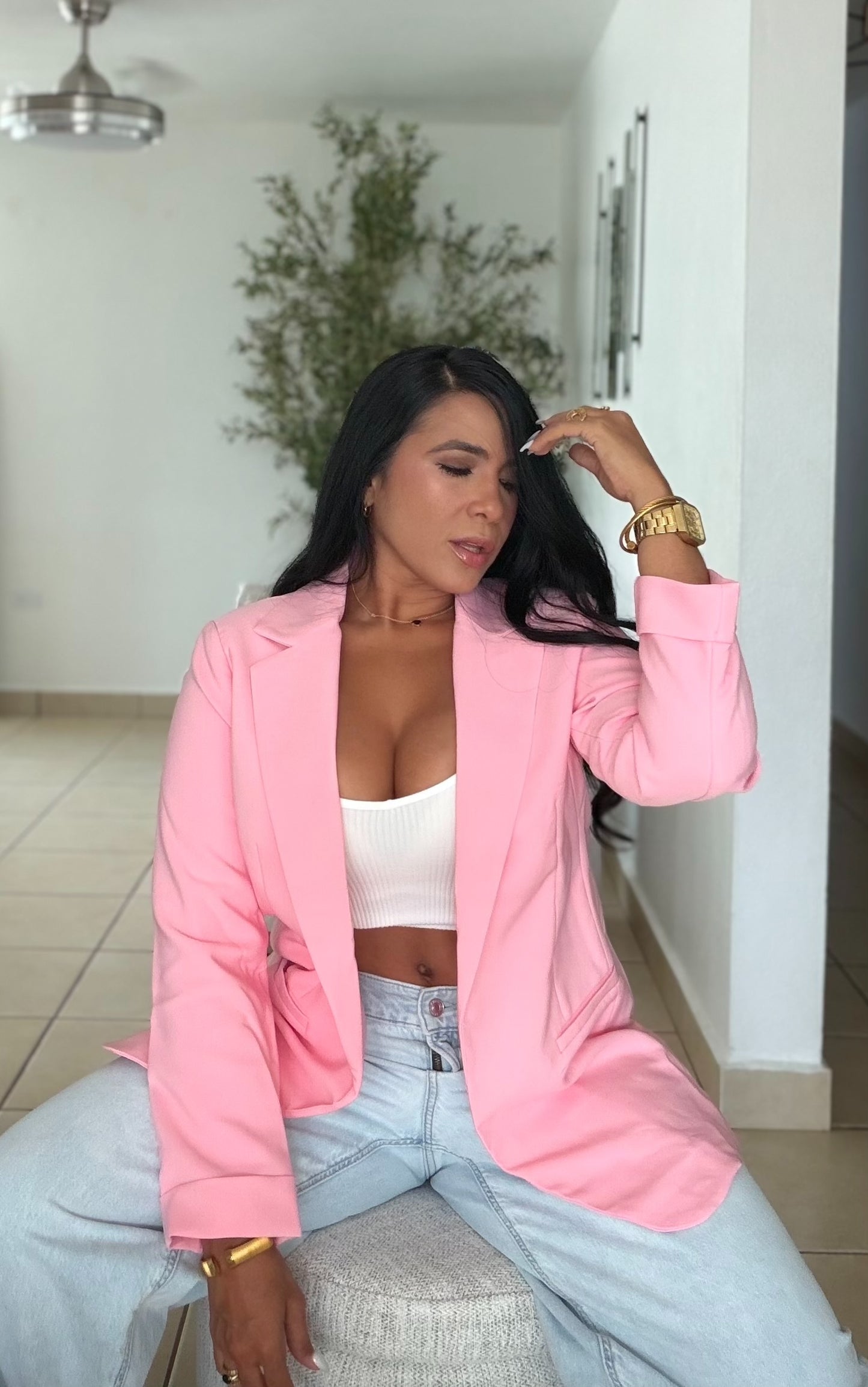 Asha Oversized Luxe Pink Blazer (PRE ORDEN LLEGA JUEVES)
