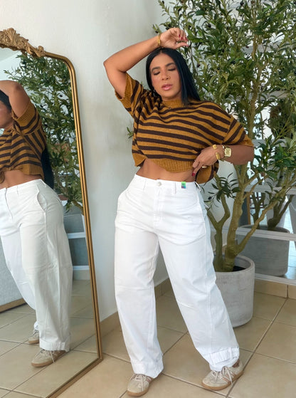 “Evita” Strecht!! Bien Spandex Baggy Pants White (NO CLAREA) es perfecciòn. Calidad mega premium