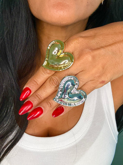Corazón Ring Collection Stainlees Steel