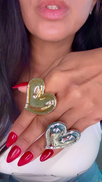 Corazón Ring Collection Stainlees Steel