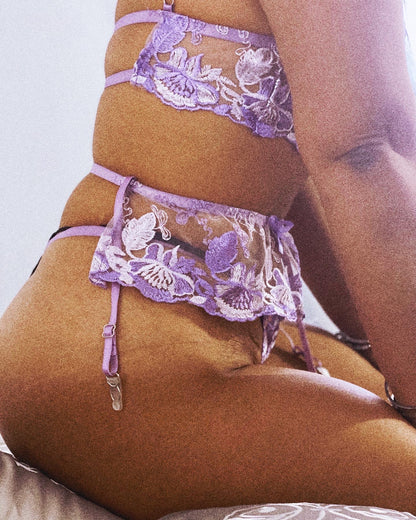 Ayara Lavander 3 Pieces Lingerie Set